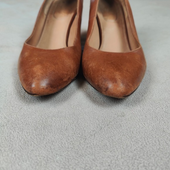 Dries Van Noten Pumps Womens 36.5 6.5 Brown Leather Snake Print Block Heel Shoes - Picture 5 of 13